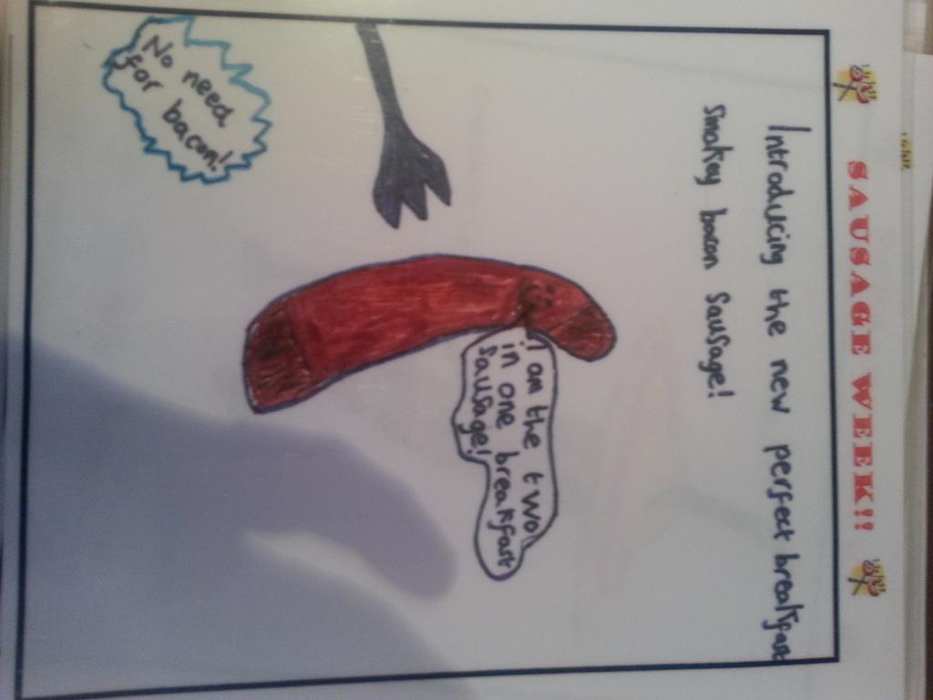 AstonsOfcoven's tweet photo. National saus week comp at St Pauls school in
Coven.Winners  tomorrow in assembly Thanks kids for some fab Sausages. http://t.co/RyuktjF1MY