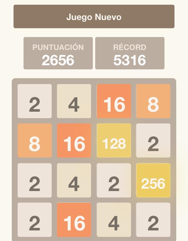 ArleneJosephine's tweet photo. ¡Estoy jungando al juego 2048 puzzle! http://t.co/ZxCrnHJG9A http://t.co/UdomqLxxRw