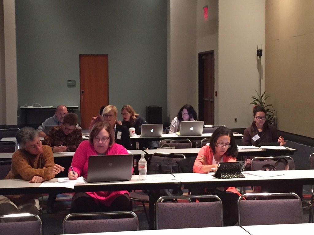 Edwin_DESE's tweet photo. Educators working hard on an Edwin Scavenger Hunt!! #Edwin http://t.co/HoAhOG4G75