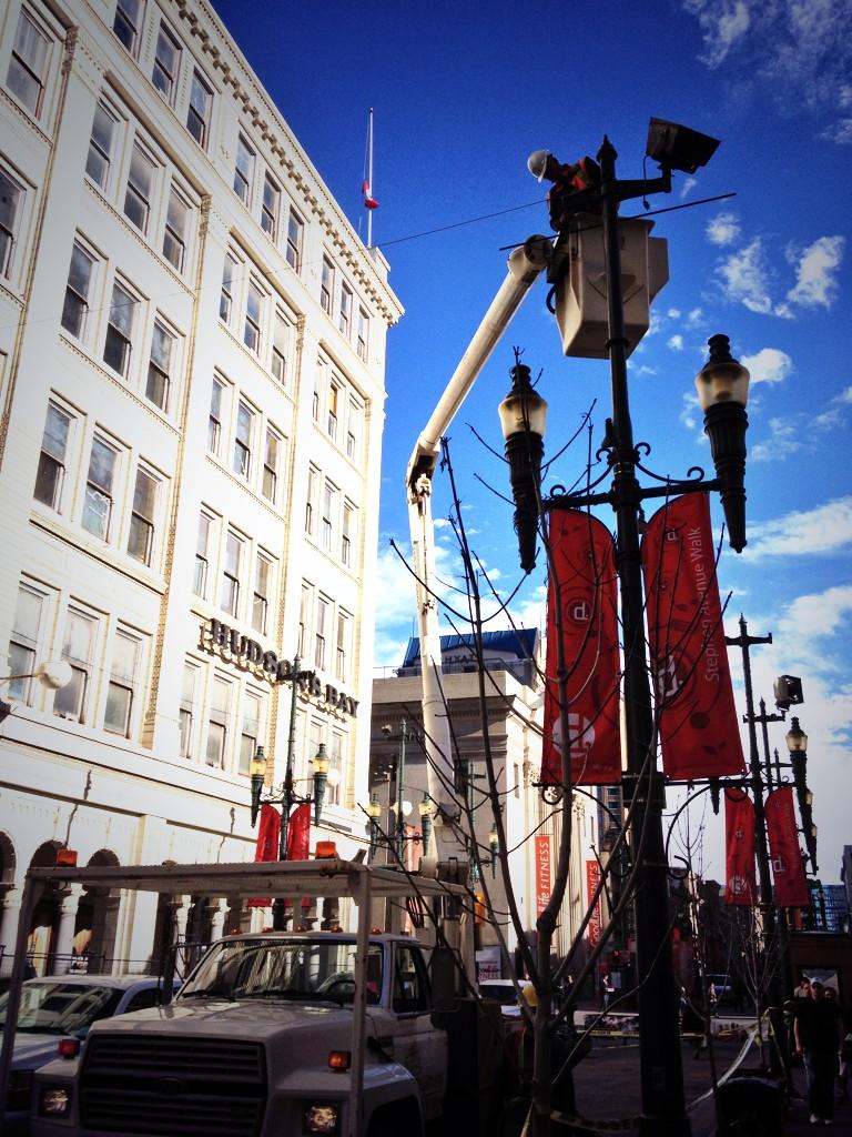 Devin Heroux on Twitter "Up go the new LED Christmas lights