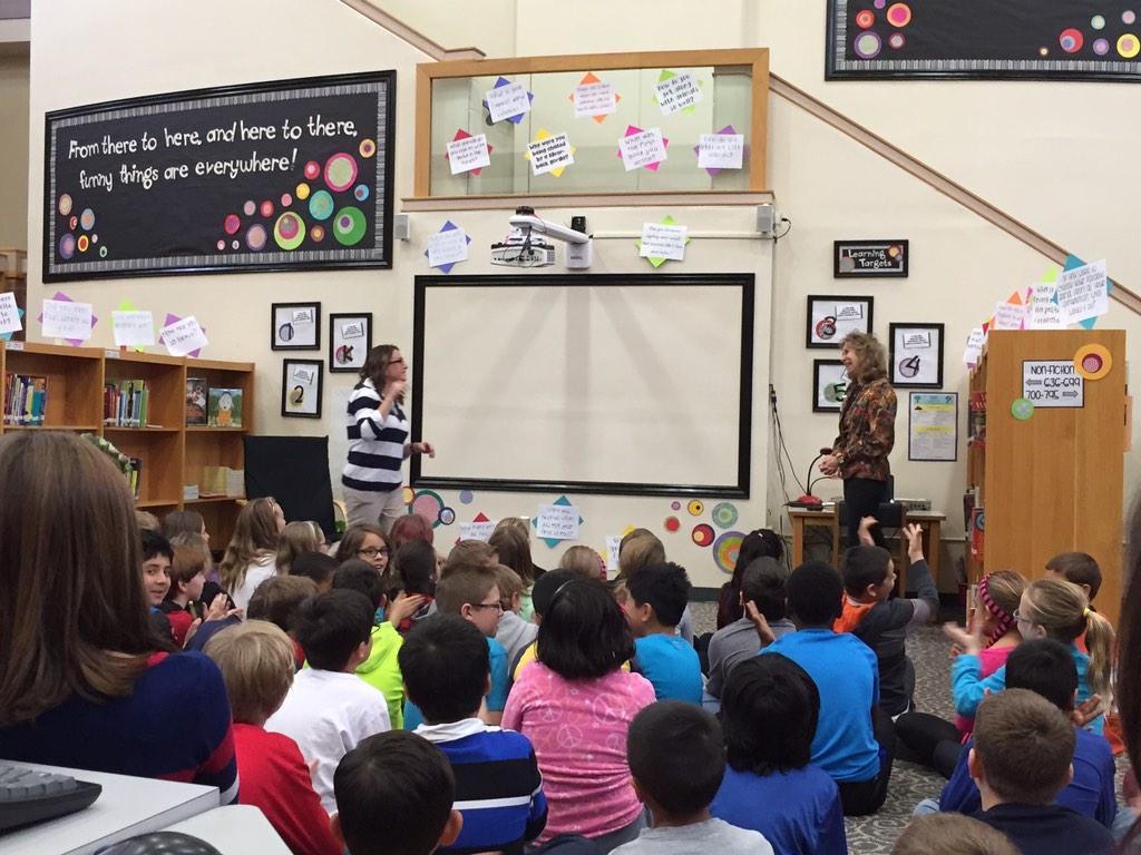 We enjoyed a visit from author Sy Montgomery today!