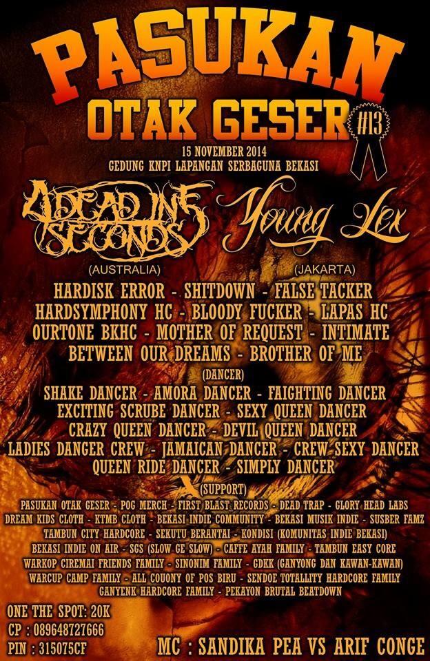 Bekasi Indonesia! Who's coming out on the 15 November to party with us?