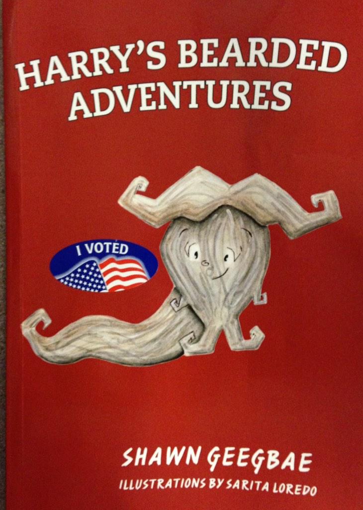 TheWorldofShawn's tweet photo. Election Day #vote #voting #NoShaveNovember #BeardGang #books #reading http://t.co/NL5t90d71X