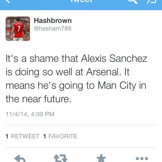 PresidentAFC's tweet photo. The things you tweet when you don't have Champions League football to watch. http://t.co/7VkNDS2eRE