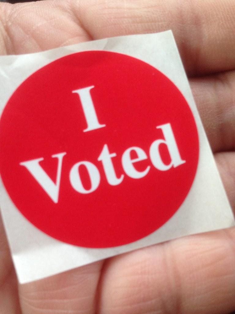 mxiong07's tweet photo. I voted. Have you?? http://t.co/10NzNolyFw