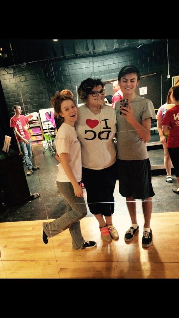 WvShowChoirs's tweet image. "Harlee, Emily &amp;amp; Garrett at rehearsal today! 😊💕" Touch Of Class