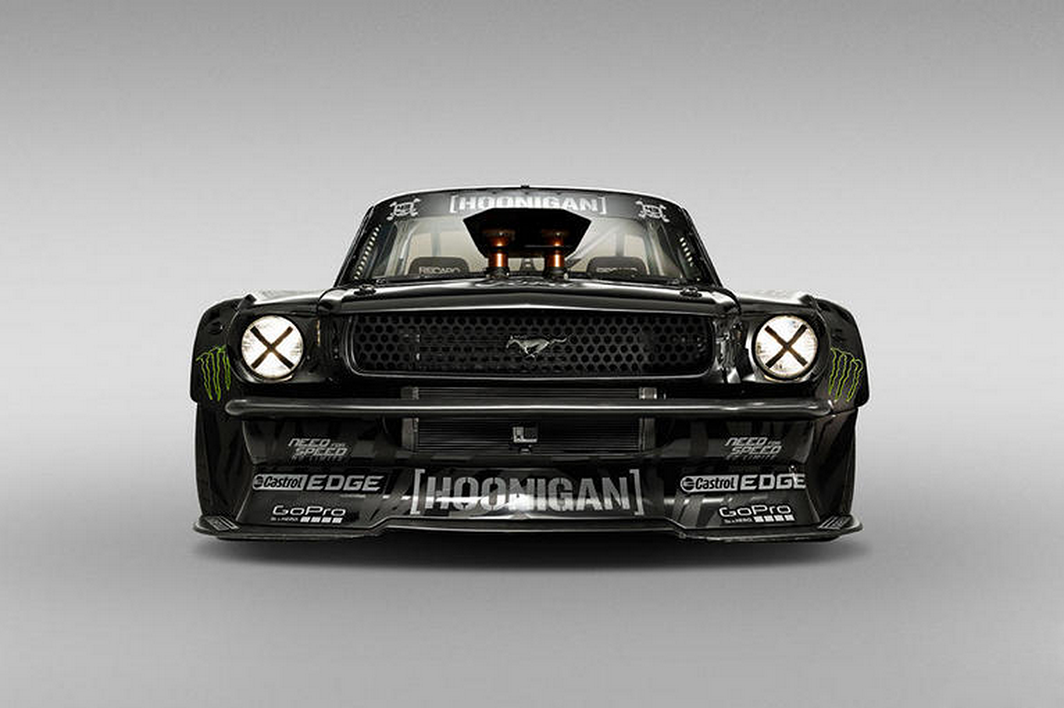XGames's tweet photo. This afternoon, X Games medalist Ken Block unveiled an 845 HP AWD Mustang that he plans to unleash in #GymkhanaSEVEN. http://t.co/D3aA2ajdtY