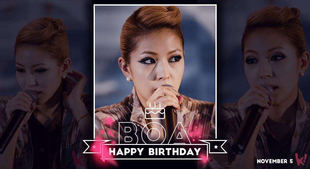 Happy birthday to Beat of Angel , BoA Kwon! --  