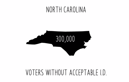 frontlinepbs's tweet photo. 300,000 voters in North Carolina don't have an ID that would be acceptable at the polls http://t.co/KiWy0MFI0N http://t.co/PRXXr4I4es