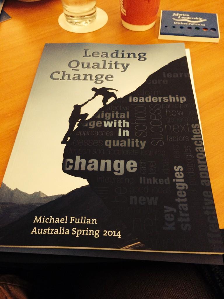 Looking forward to a great day of learning@MichaelFullan1