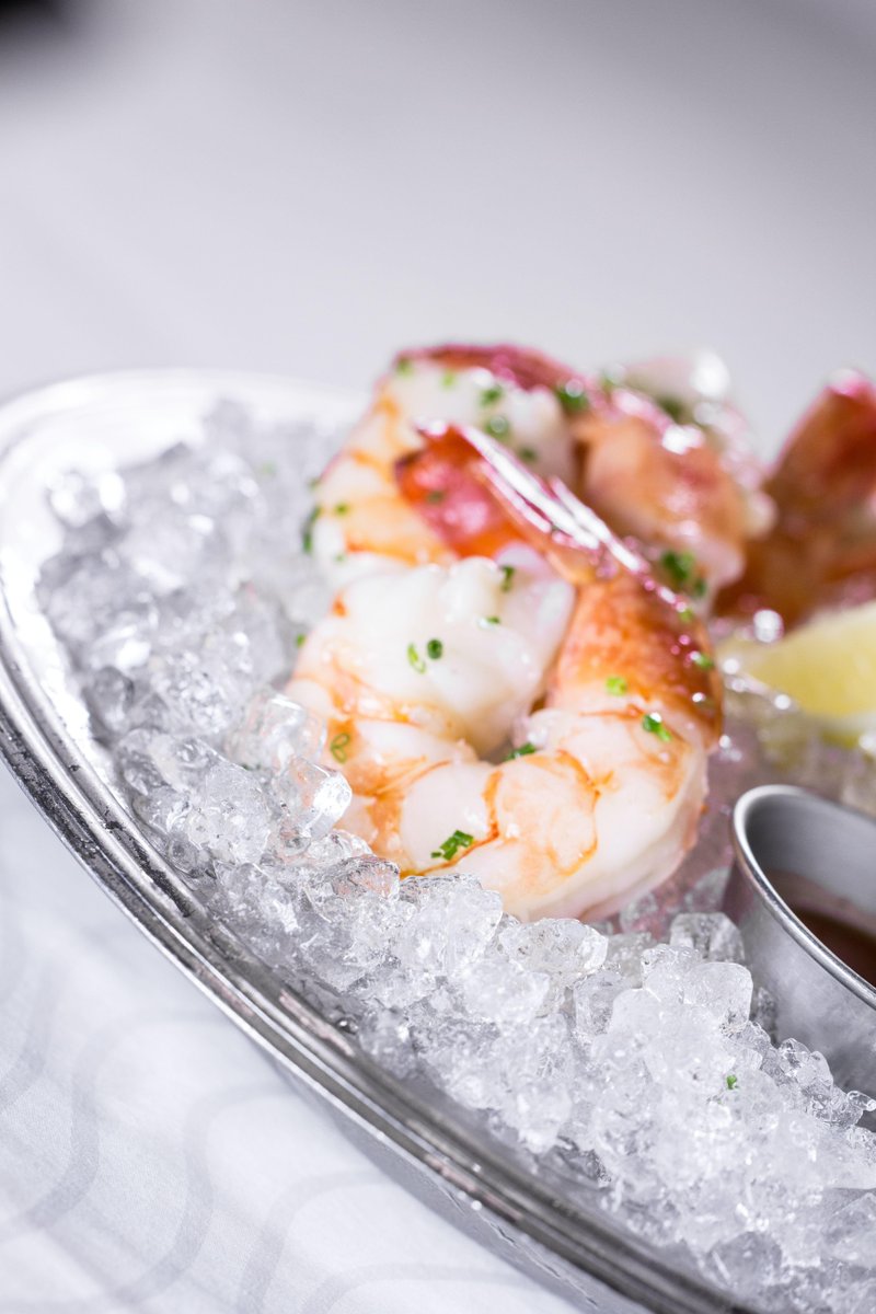 STRIPSTEAKMIA's tweet photo. Spice-Poached Tiger Prawns, Green Goddess Dressing, Gin Cocktail Sauce.#StripsteakIsComing #SteakhouseClassics http://t.co/ZEwa1He0HY