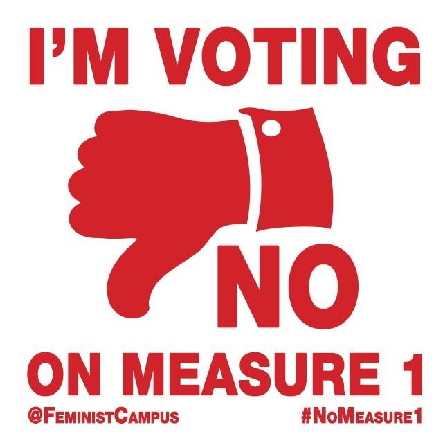 feministcampus's tweet photo. Vote #NoMeasure1 when you #ShowOUT today, ND! #NDAM1 http://t.co/CJ8WMXe8Hv