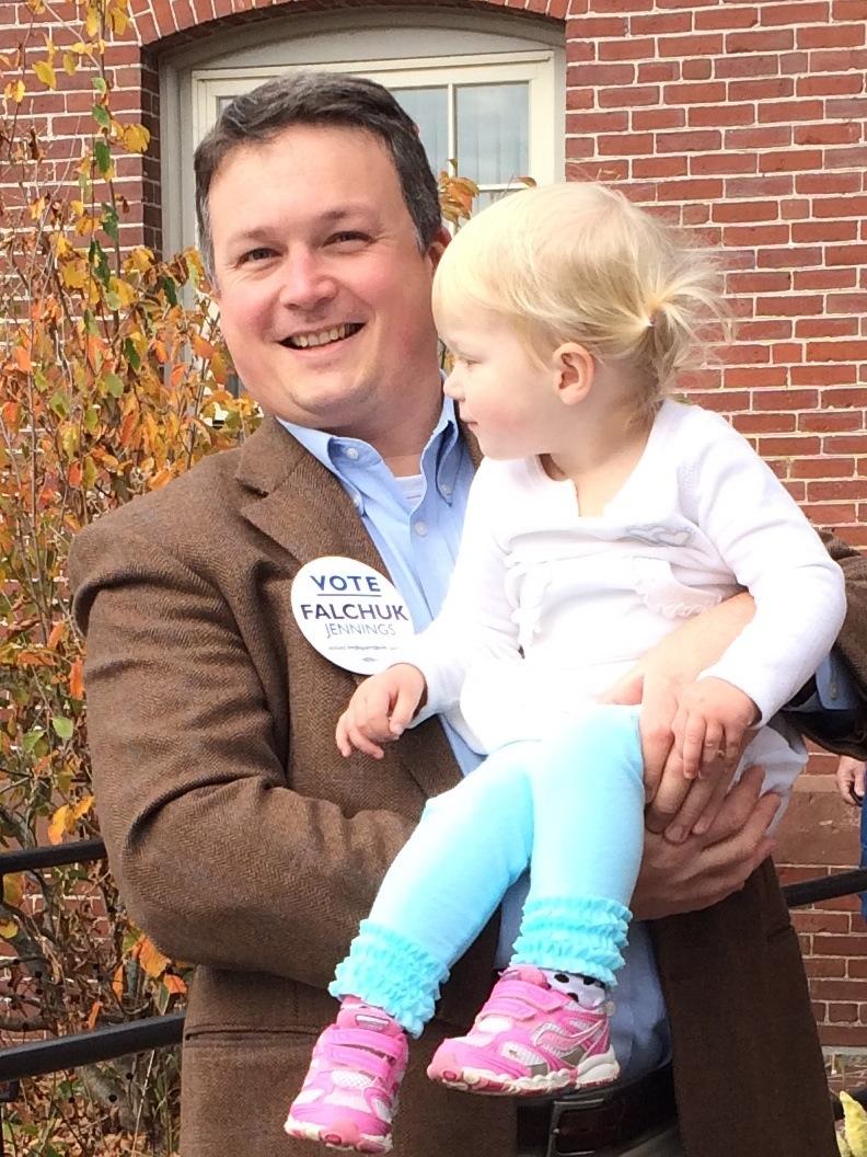 Introducing my daughter Carolann to culmination of electoral process this AM in #Concord ! #magov14 #civics