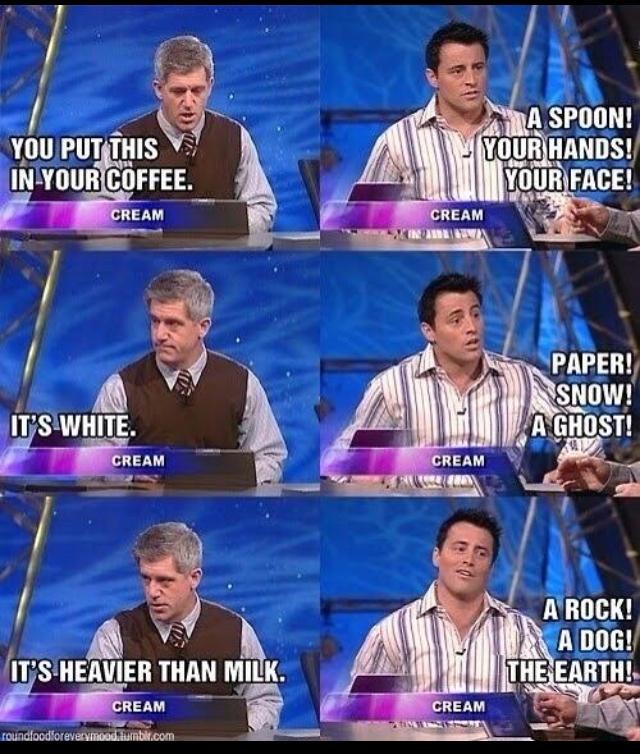 HookedonFriends's tweet photo. One of the best Joey moments 😂 http://t.co/dSL1qwhXFw