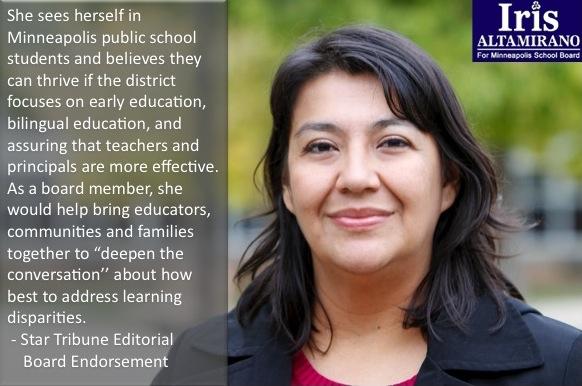 Iris4Kids's tweet photo. She sees herself in Minneapolis public school students and believes they can thrive - Star Tribune #stribpol #MPLS http://t.co/E1ePa3aMqI
