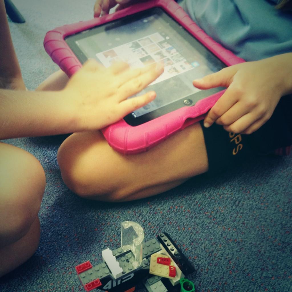 ONeillKristie's tweet image. Designing and transforming using #ipadtechnology. Lego + interactive writing + technology = engagement!