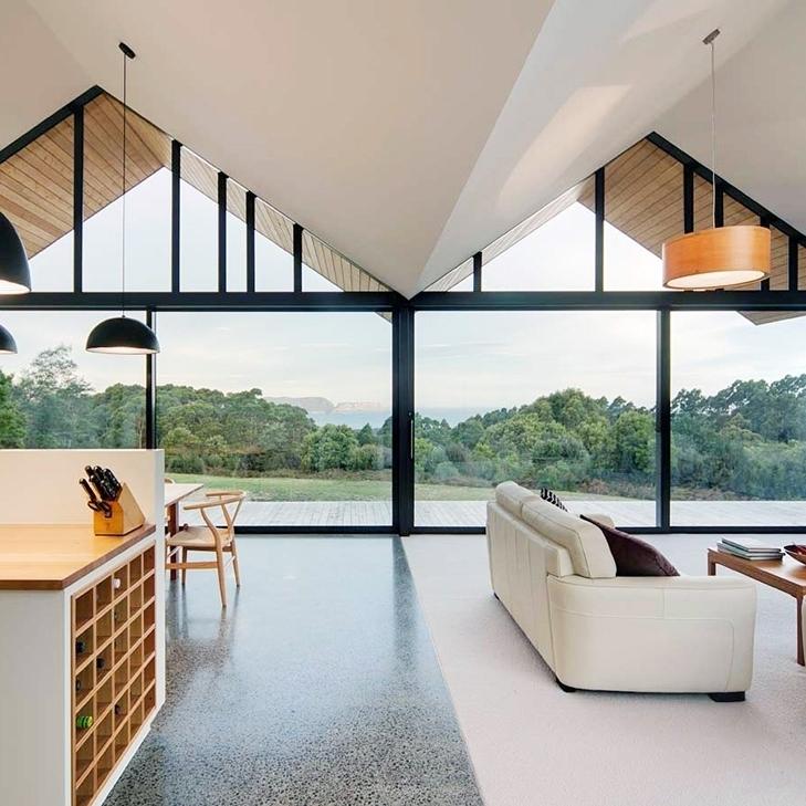 featurelv's tweet image. The Lookout House In Australia | #Room11 Architects Designed The House Around Views Of The Tasman Island And The Sout
