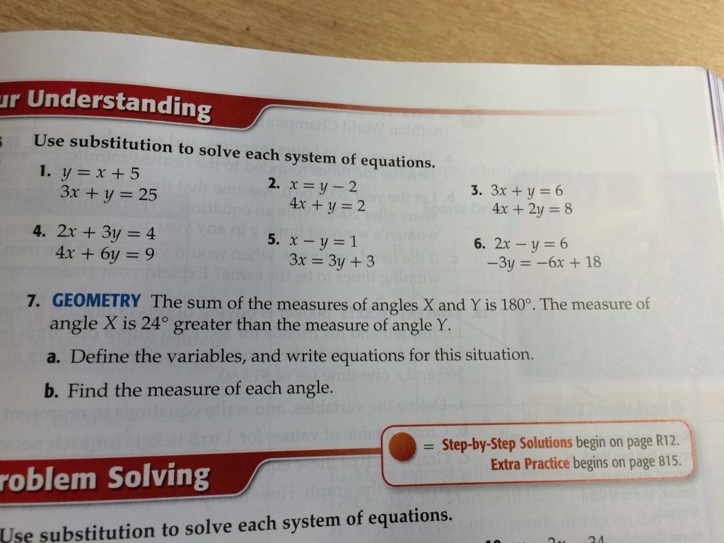 MrLeeAlgebra's tweet image. #alg6 #alg7 #alg8 solve sys of eq by SUBSTITUTION hw due Thurs.
