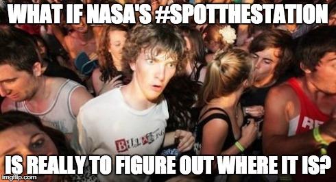 tweetsoutloud's tweet image. See our space station the size of a football field at night. spotthestation.nasa.gov #SpotTheStation #helpusfindit