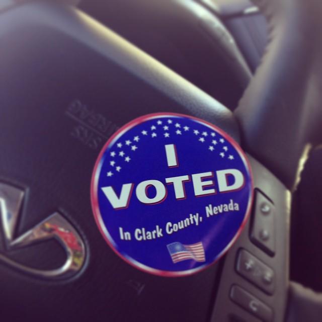 Hello #Vegas don't forget to get out there and vote today! Polls are open until 7pm.