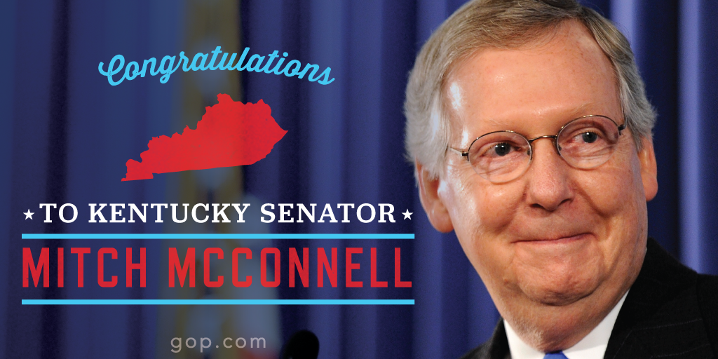 Mitch McConnell always fights for #Kentucky. Congratulations to <a href="/Team_Mitch/">Team Mitch (Text MITCH to 47137)</a>. #kysen