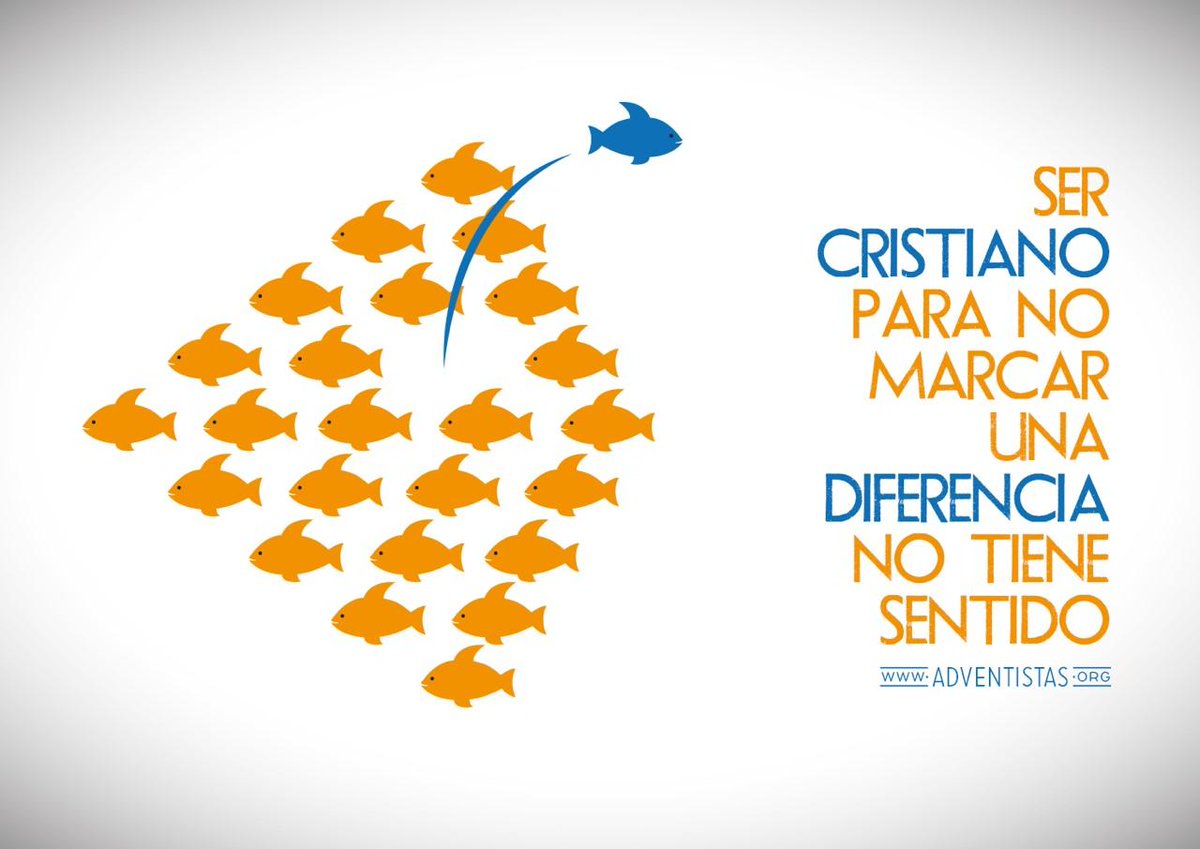Ser cristiano para no marcar una diferencia no tiene sentido. Lee el artículo recomendado: adv.st/1x7E3hk RT