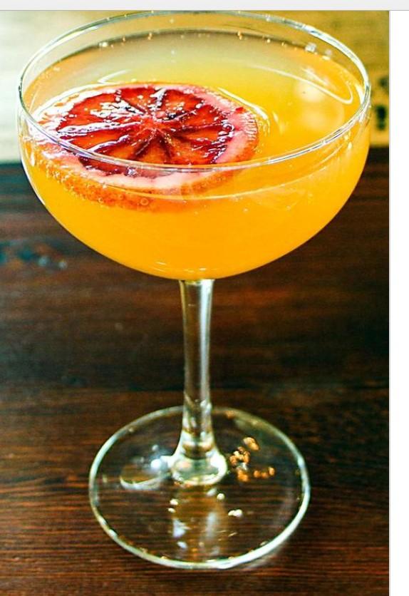 Sicilian sunrise - <a href="/roguesocietygin/">Rogue Society</a>, prosecco and blood orange juice #gigatownwanaka