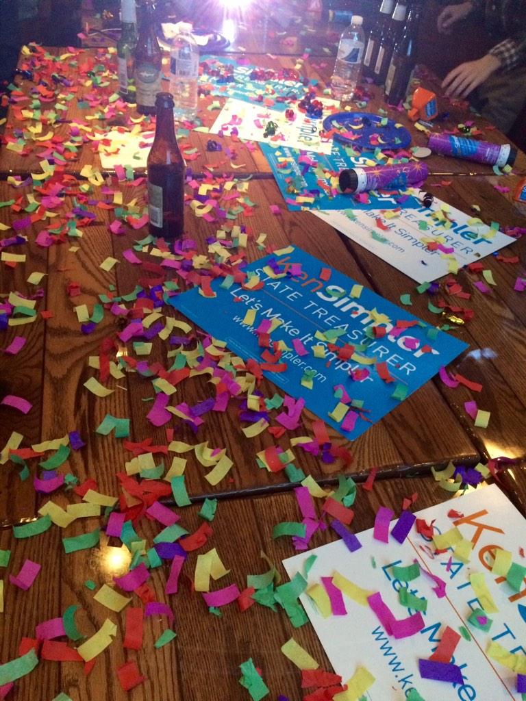 KenSimpler's tweet image. The aftermath. Thank You,#Delaware for #MakingItSimpler! "Humbled, honored &amp;amp; energized to be your State Treasurer"-KS