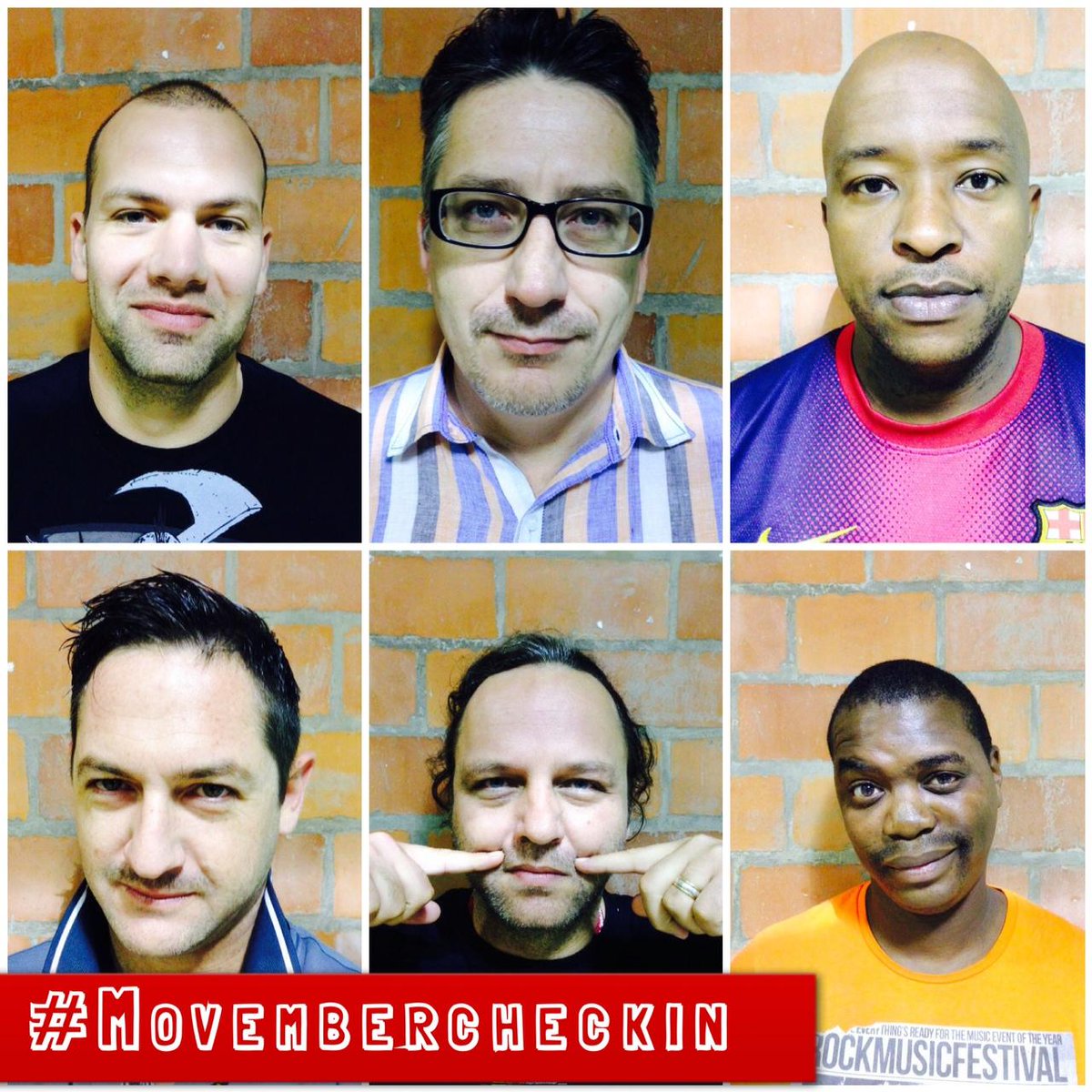 ECRBreakfast's tweet photo. Today is Wednesday Morning Movember check in! Looking good boys #MoProgress @darrenmaule @GabrielSithole @AlainTardin http://t.co/cdAXypaZlr