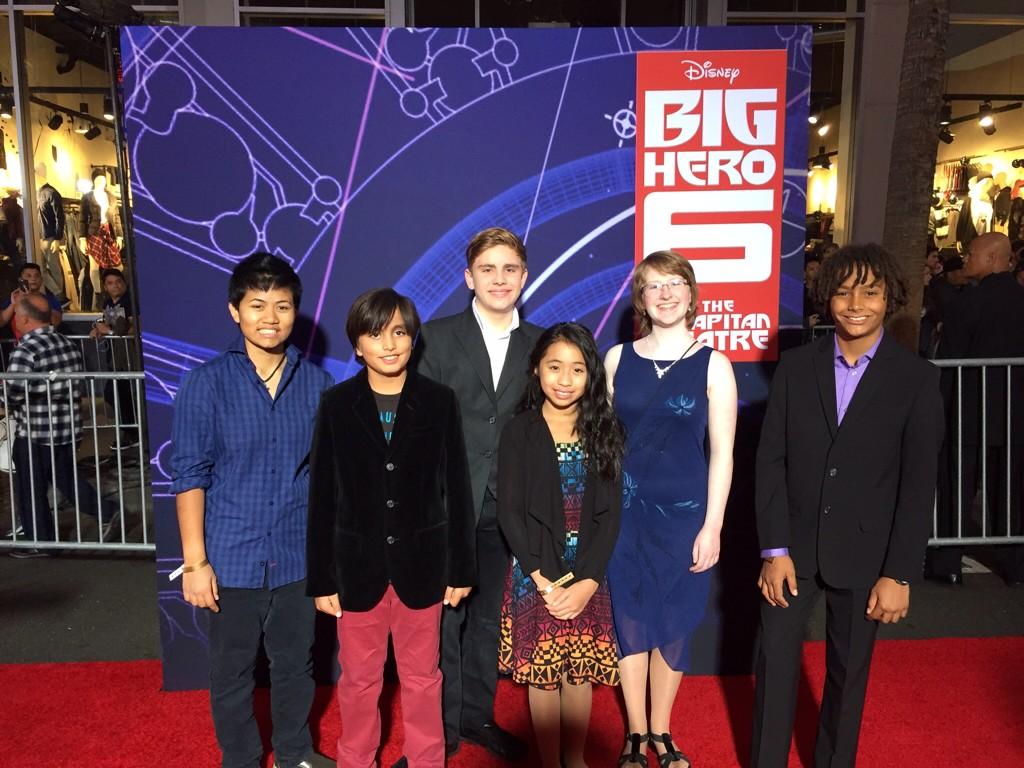 xprize's tweet photo. So proud of our #bh6challenge winners as they walk the red carpet of Big Hero 6 in Hollywood tonight! http://t.co/XPtLNPjtU0
