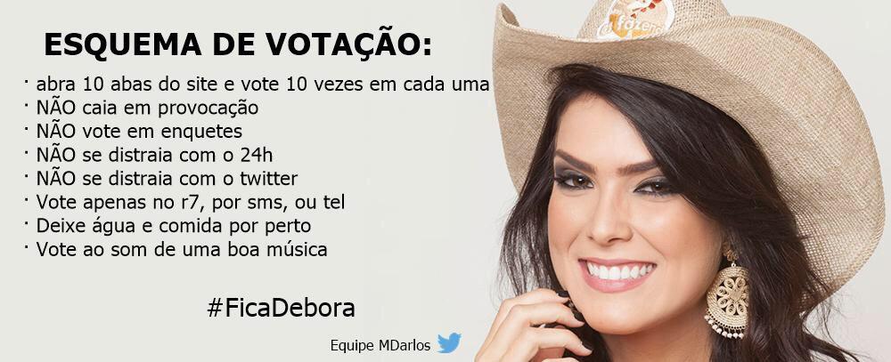 fanclubedebora's tweet photo. #creditos @MarlosCruzOf  #FicaDebora #TeamDebora #FicaDebora #TeamDebora http://t.co/2Fn4N0xHmS
