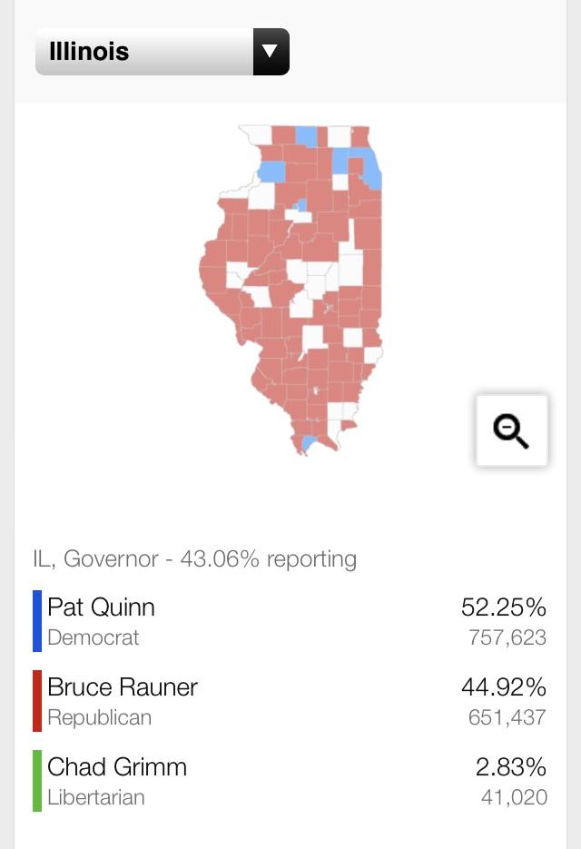 LadyVeteran23's tweet photo. I love seeing Illinois look soo red ♥️ #BringBackIL #ILGov2014 #twill http://t.co/OVXERarmcd