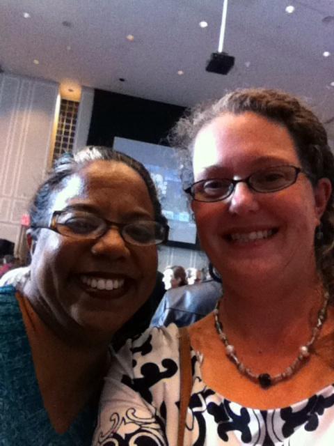 Hanging out with my future colleague--Deni Taveras at UMD