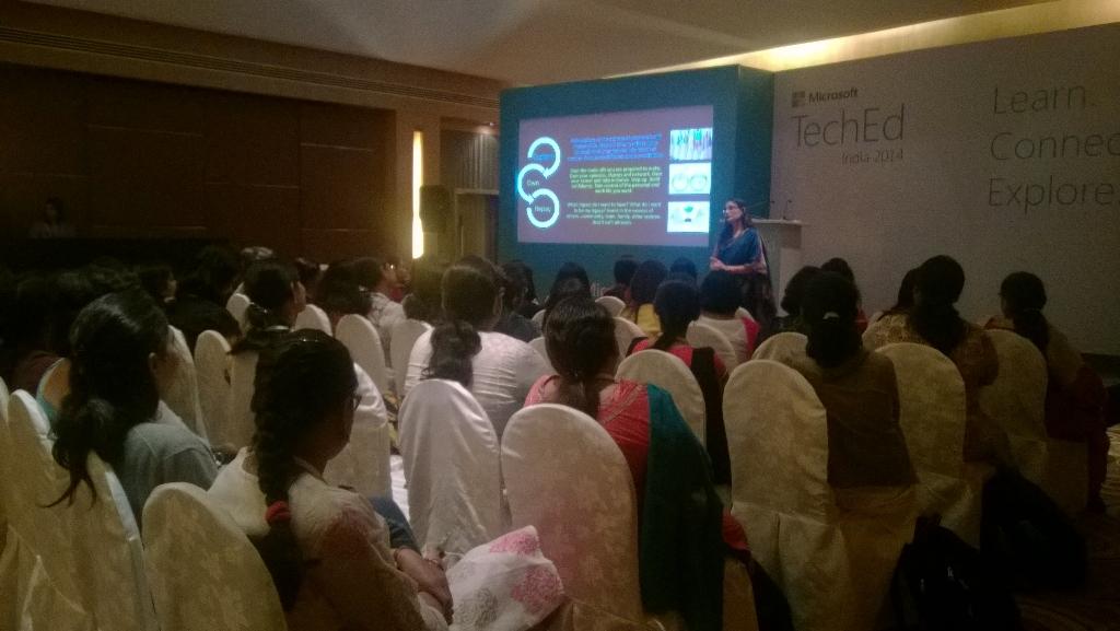 MicrosoftIndia's tweet photo. Ira Gupta: "If you own your career, then you need to take initiative." #TechEdIndia #MicrosoftWomenInTech http://t.co/Bz6lzifqhS