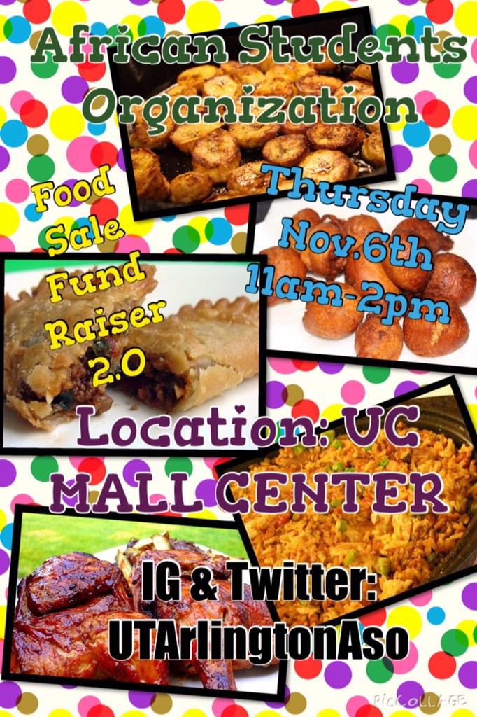 Tobenna_King's tweet image. @utarlingtonaso food sale fund raiser #brUTAlTribalGames #SupportAso #UTA best food on the planet this Thursday