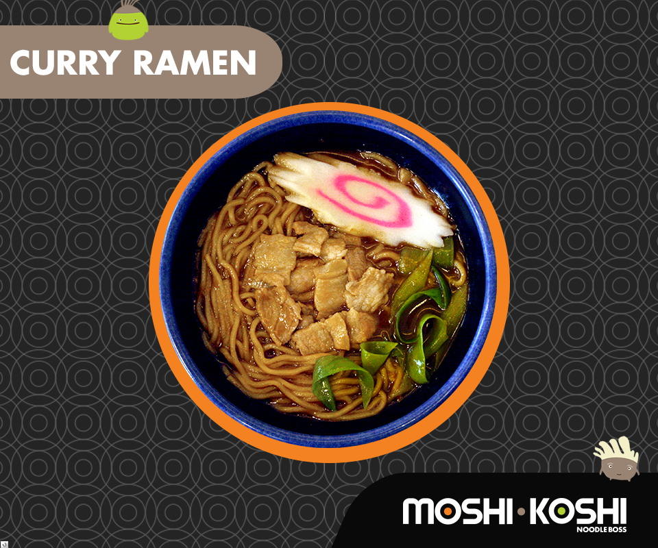 MoshiKoshiBoss's tweet photo. Try our Curry Ramen - house curry topped with soft pork - for a truly savory experience. Have a bowl today! http://t.co/0KPnxGkfLI