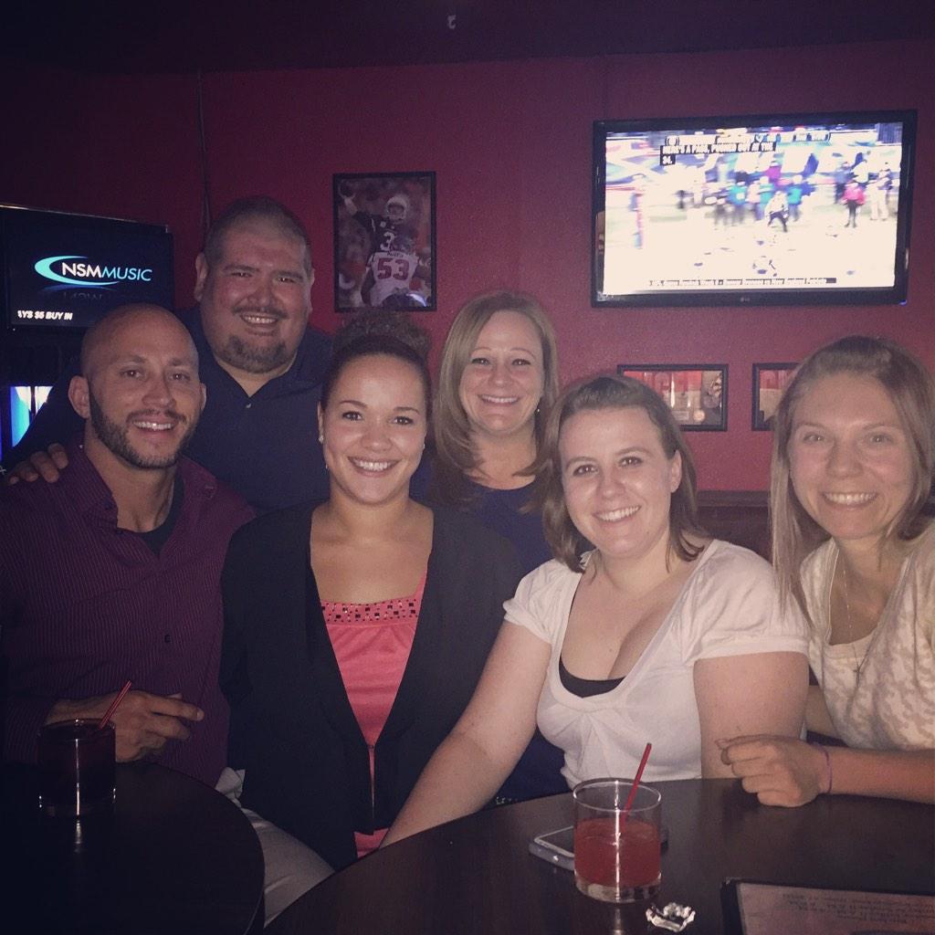 Drinks with my classmates after a stressful 3 weeks! #cheers #gradschool #futurecounselors #drinksarenecessary