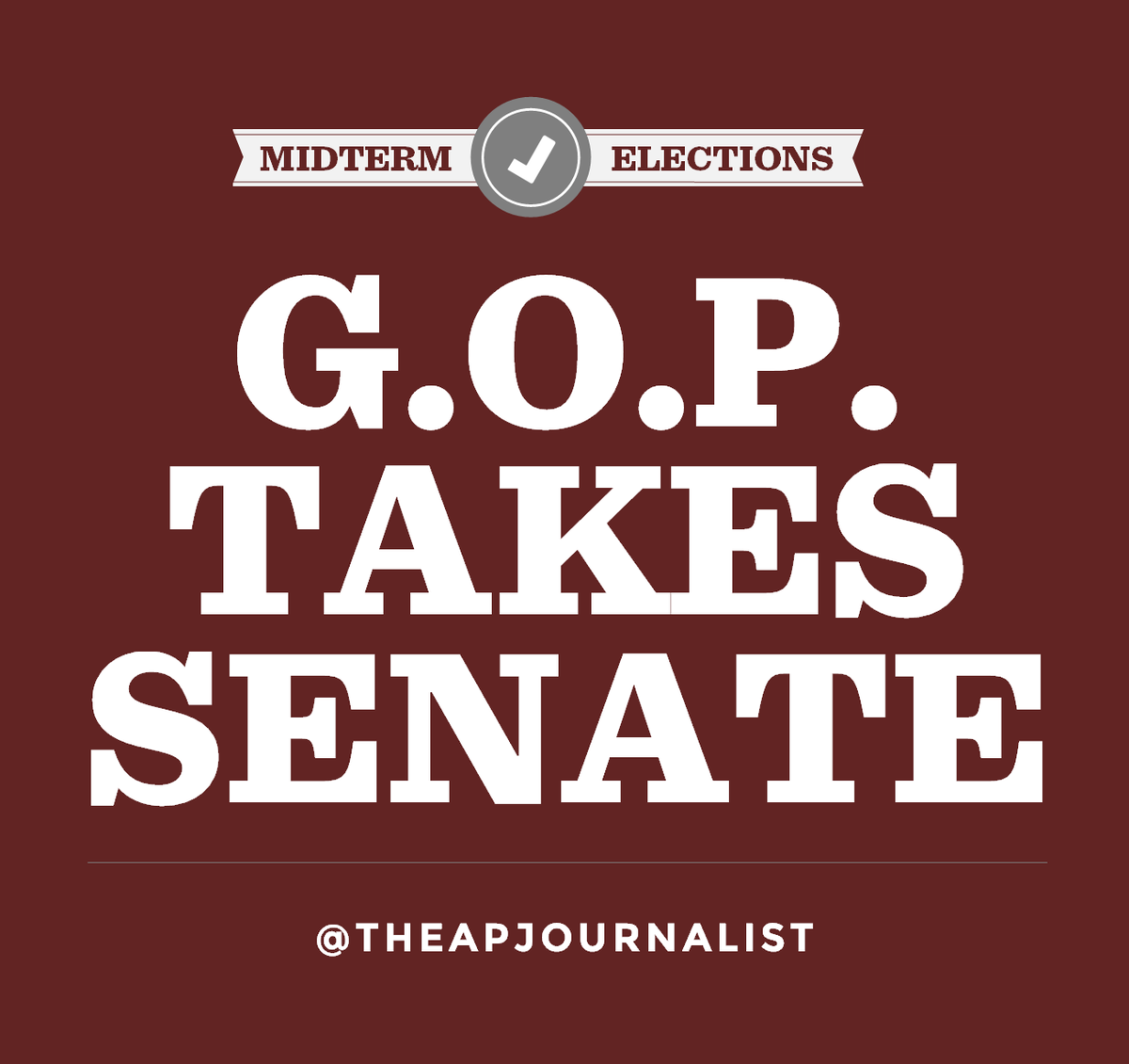 spektranetwork's tweet photo. #BREAKING: Republicans gain control of the Senate for the first time since 2006. Follow @TheAPJournalist for updates. http://t.co/7DjvKLrmsr