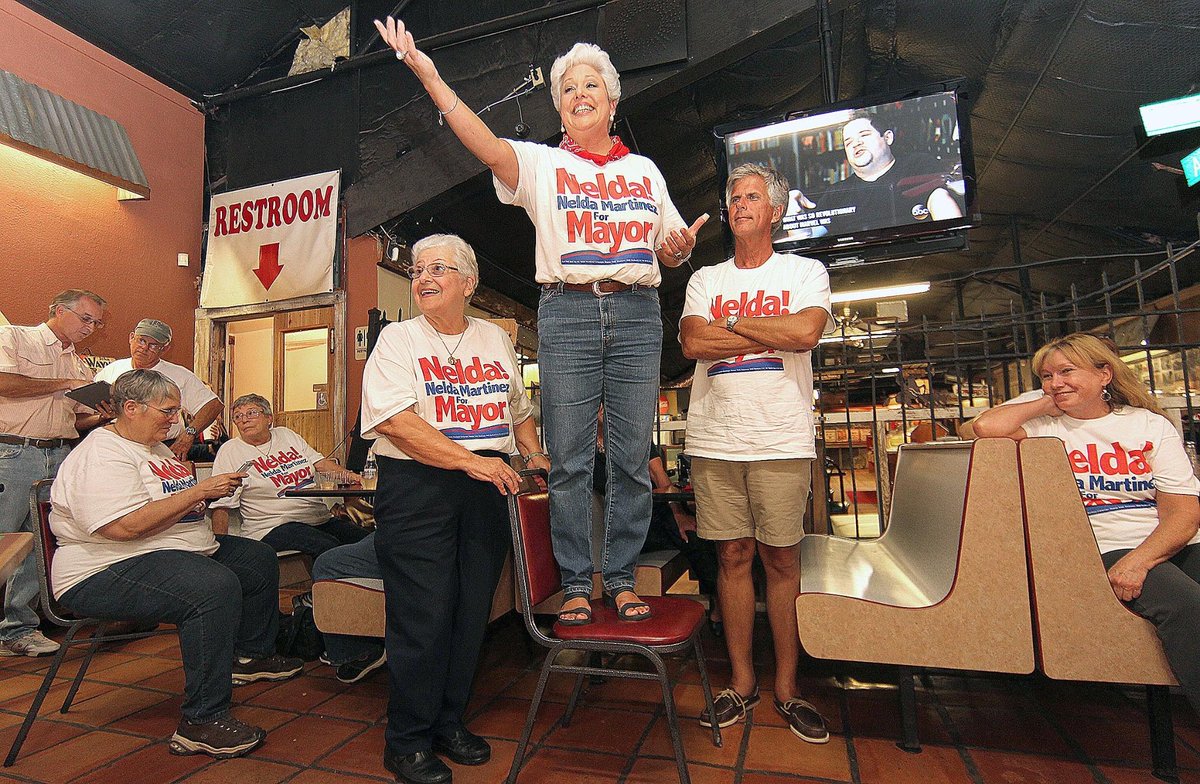 callerdotcom's tweet photo. .@CCTexasMayor, @cityofcc incumbents lead at polls // MORE: http://t.co/FWI0RJxyyI via @reportermatt #CCelect http://t.co/Iz7sKR3Mil