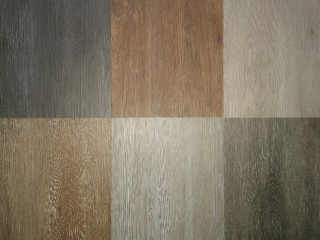 PVC-vloeren in 6 kleuren