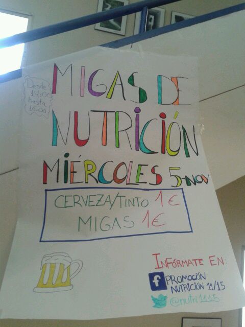 nutri1115's tweet photo. Te esperan hoy un buen plato de migas y una cervecita en la facultad de farmacia. http://t.co/gHDrDEMQIr