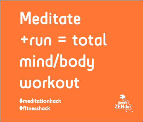 This is a great #meditationhack & #fitnesshack, all I need now is a laziness hack! #mindfulness #running