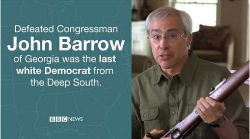 BBCNorthAmerica's tweet photo. The US mid-terms marked an end of an era for Democrats in the deep South http://t.co/gOZEbAO9q5 #BBCMidterms http://t.co/xwbQEiFImS