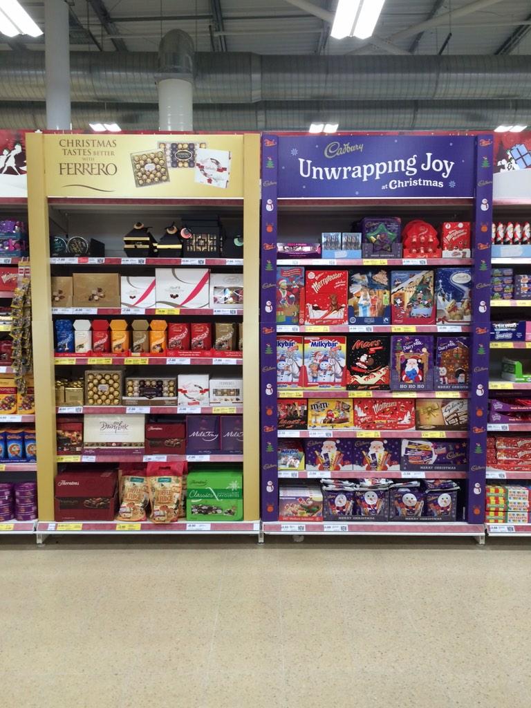 Miss_JCalvin's tweet photo. It's all Festive on the Power Aisle @alisonjones20 @headcaseymike @TescoAmmanford http://t.co/q5qAULv11Q