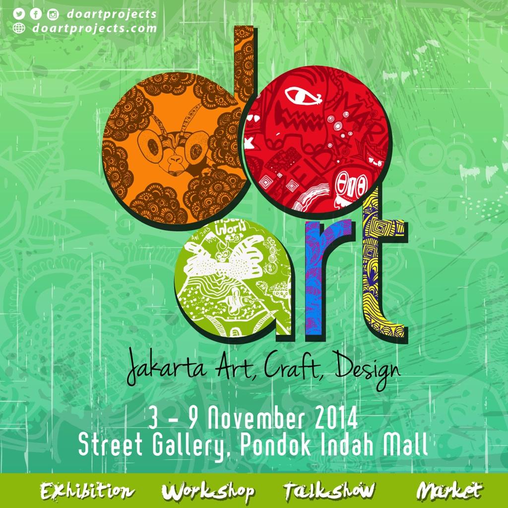 AgendaKotaID's tweet photo. HARI INI! Jakarta Do Art 2 @DoArtProjects exhibition, art markets, &amp; workshops 3-9 Nov at @PIM_SG Pondok Indah Mall http://t.co/07de4eXkM6