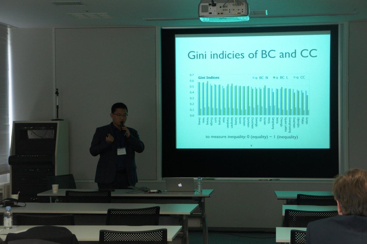 SMSEC2014's tweet image. Prof. Jung - Complex Network Analysis of the Korean Transportation Network #SMSEC2014 on this afternoon session.