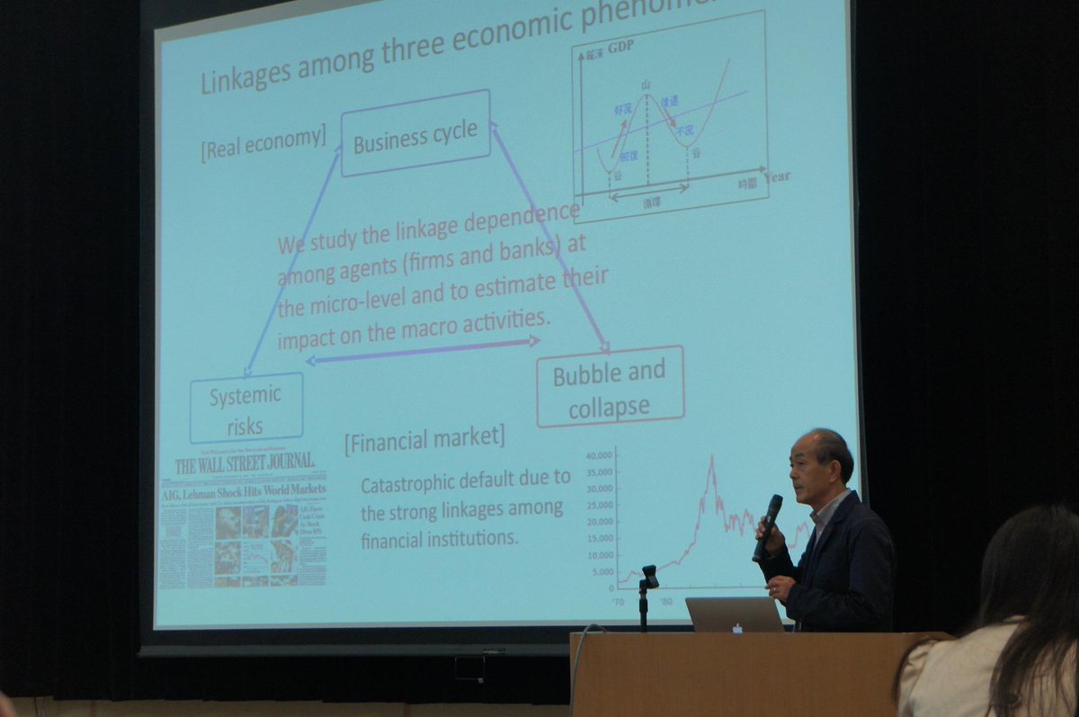 SMSEC2014's tweet image. Prof. Namatame - Agent-based simulation analysis of economic crises #SMSEC2014 on this afternoon session.