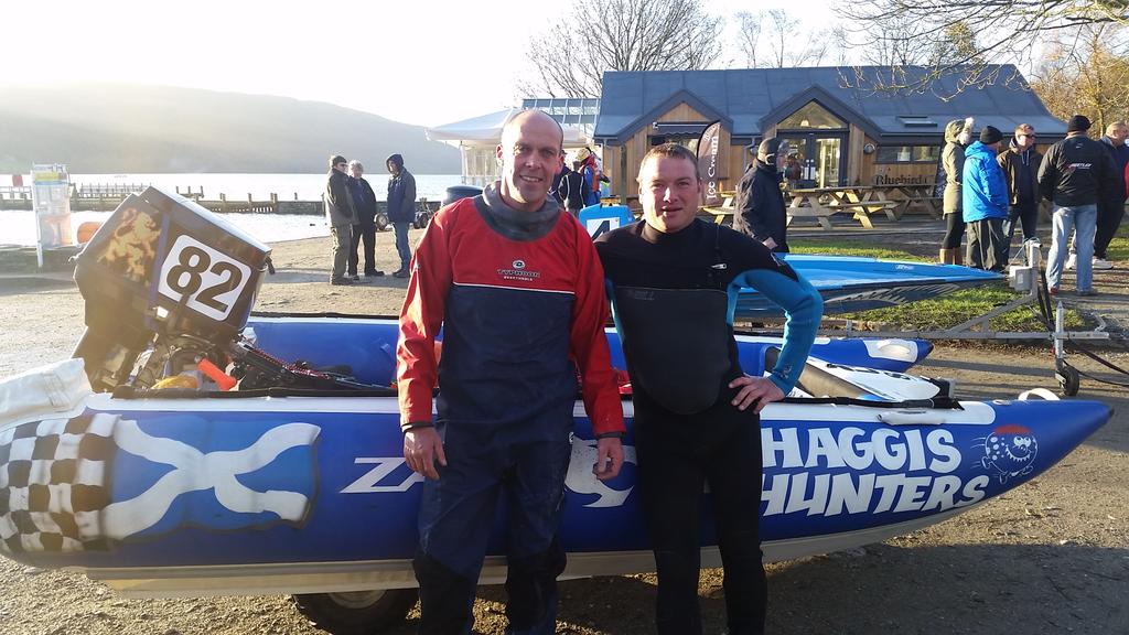 The Zapcat team Haggis Hunters are with us and will be on the water this morning