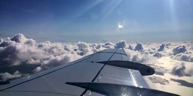 KLM's tweet image. Above the British isles of Sky. More window seat photos on #KLMblog klmf.ly/13CBtHo
