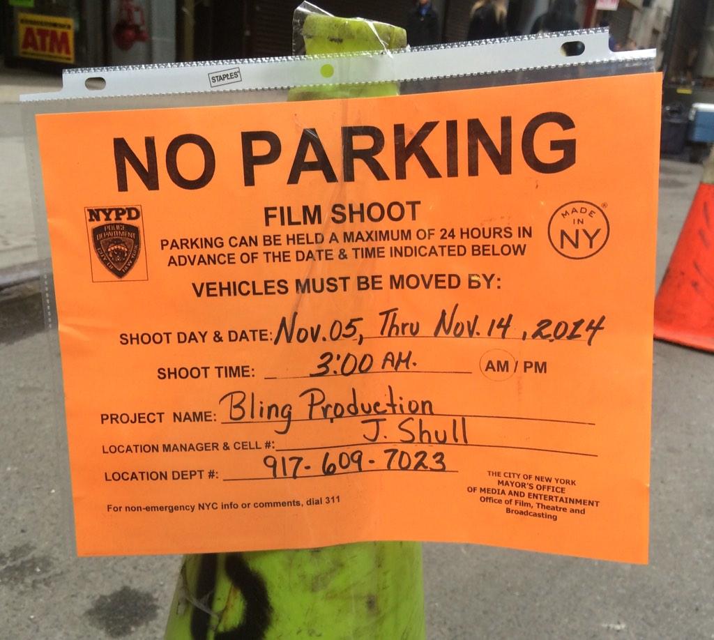 RyanRemaker's tweet image. "Bling Productions". Really?  #NYC #movie #blingproductions